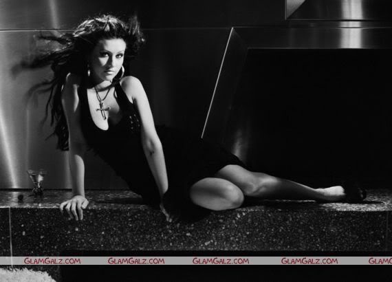 Christina Aguilera Black & White Stunning Photography
