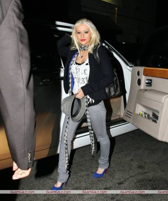 Christina Aguilera at Club Hyde in Hollywood