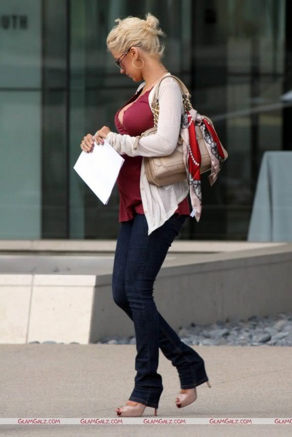 Christina Aguilera on a Walk