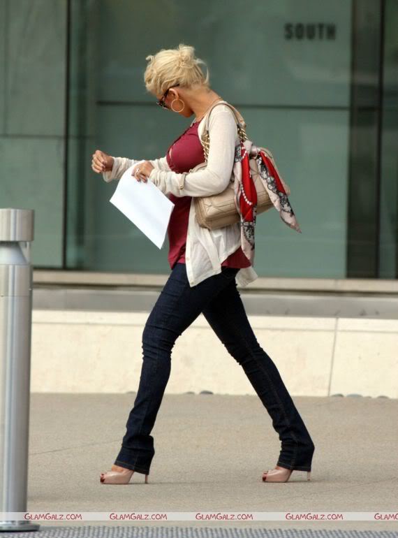 Christina Aguilera on a Walk
