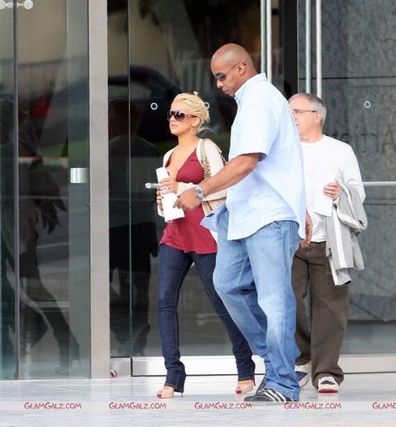 Christina Aguilera on a Walk