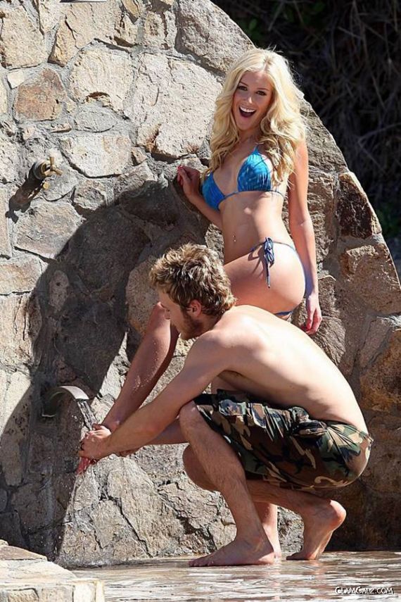 Heigi Montag with her BF in Mexico