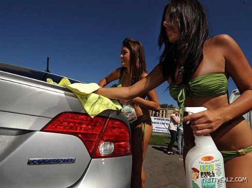Bikini Car Wash for Hybrids Only