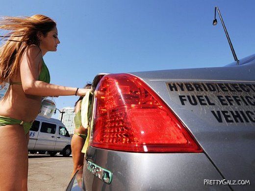 Bikini Car Wash for Hybrids Only