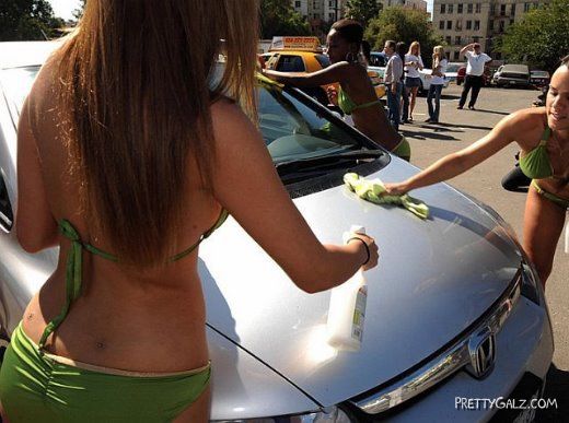Bikini Car Wash for Hybrids Only