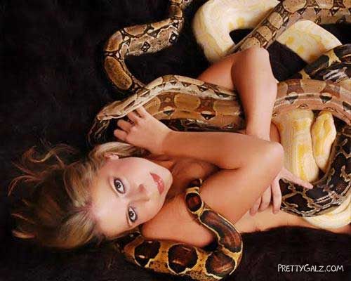 Galz and Snakes Crazy Photography