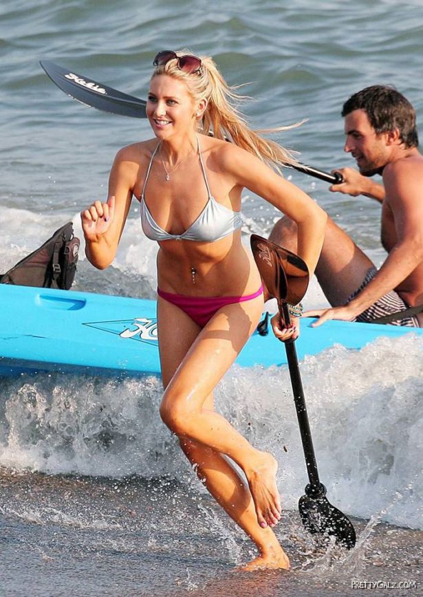 Sexy Stephanie Pratt in Bikini on Beach