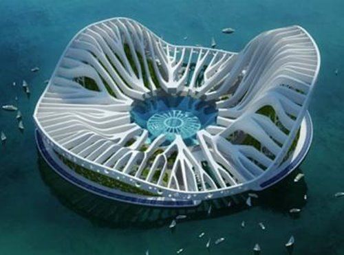 Lilypad : Floating, Eco, Refugees Architecture